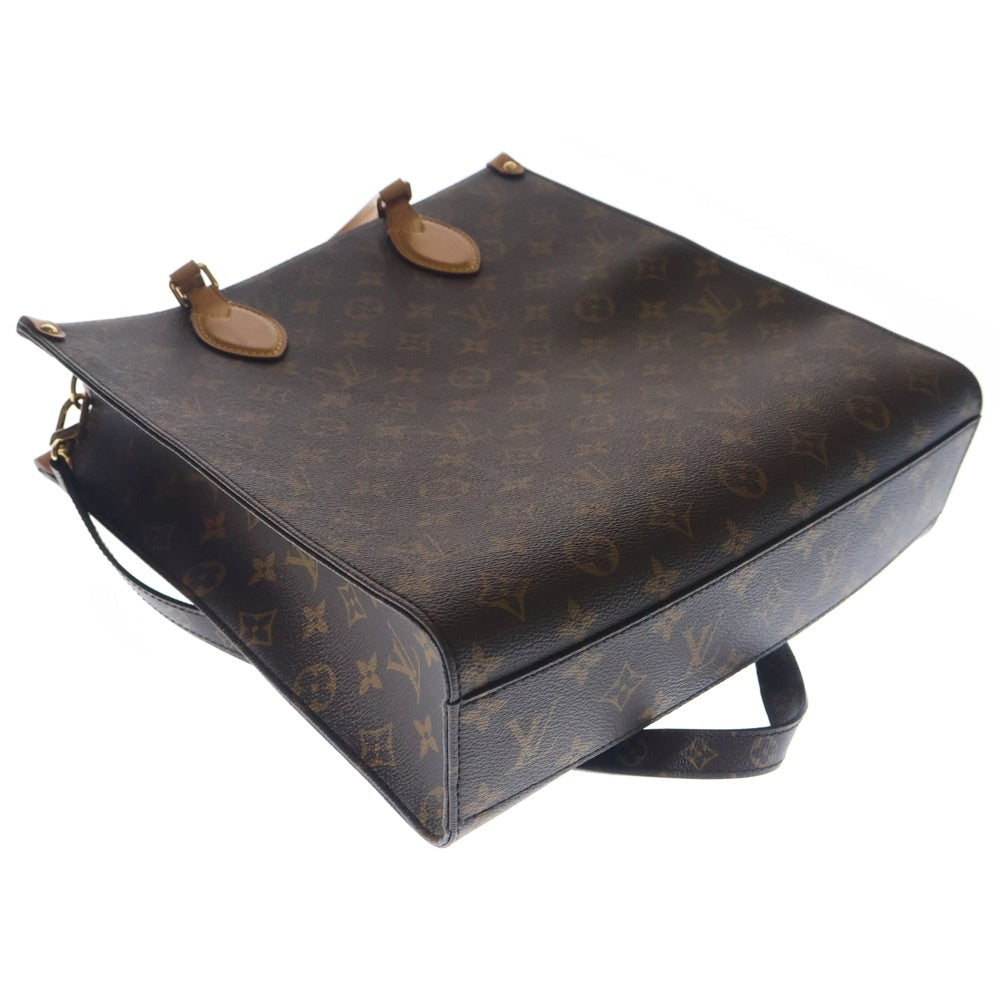 LOUIS VUITTON(ルイヴィトン) モノグラム サックプラPM レザー2WAYハンドバッグ ショルダーバッグ ブラウン M46263