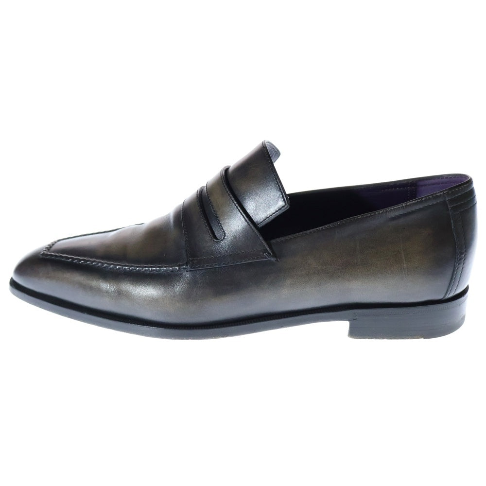 Berluti(ベルルッティ) ANDY アンディ デムジュール スクエアトゥ ローカット レザーシューズ ローファー ブラウン