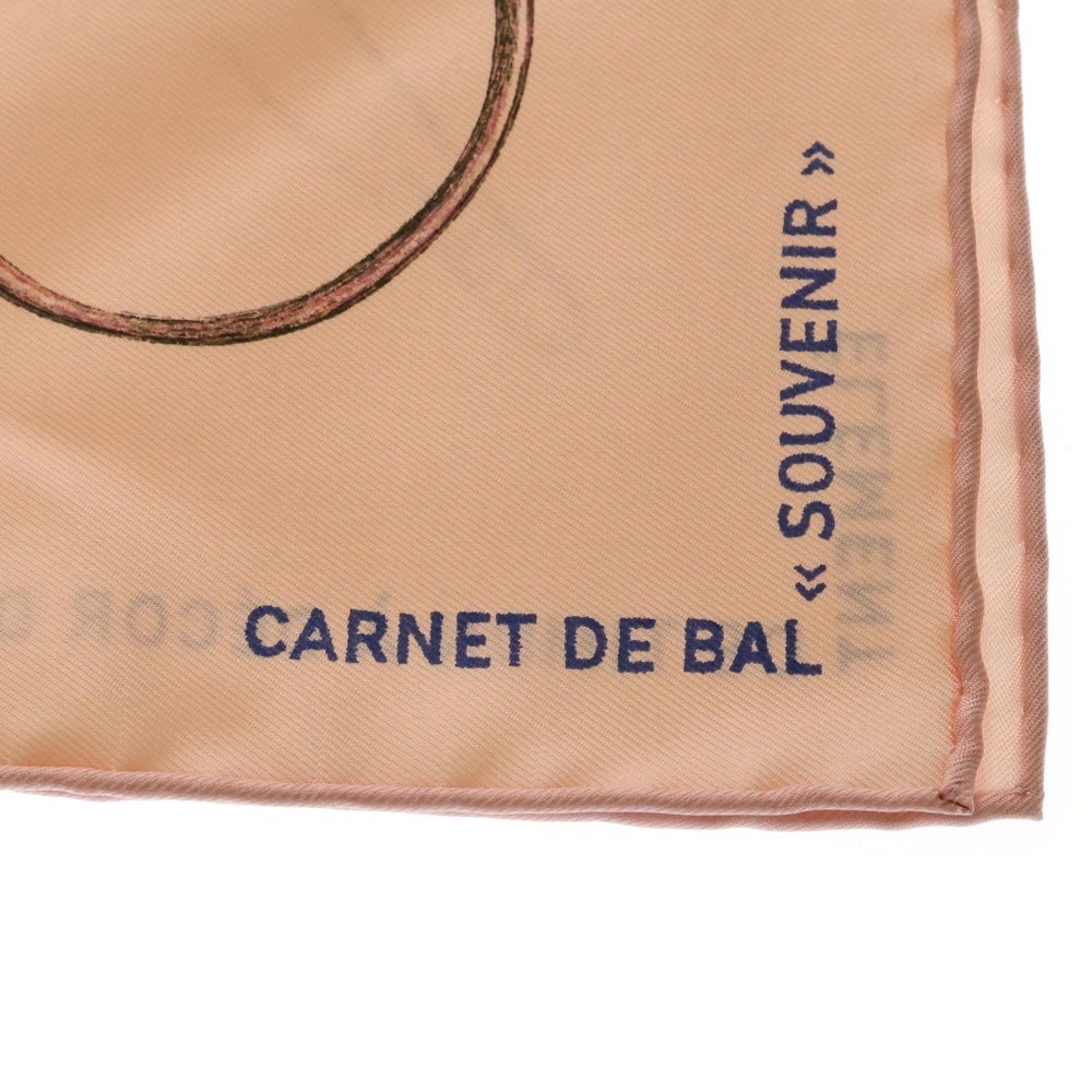 HERMES(エルメス) カレ90 Nous Sommes Inseparables 切っても切れない仲間 ピンク シルク スカーフ