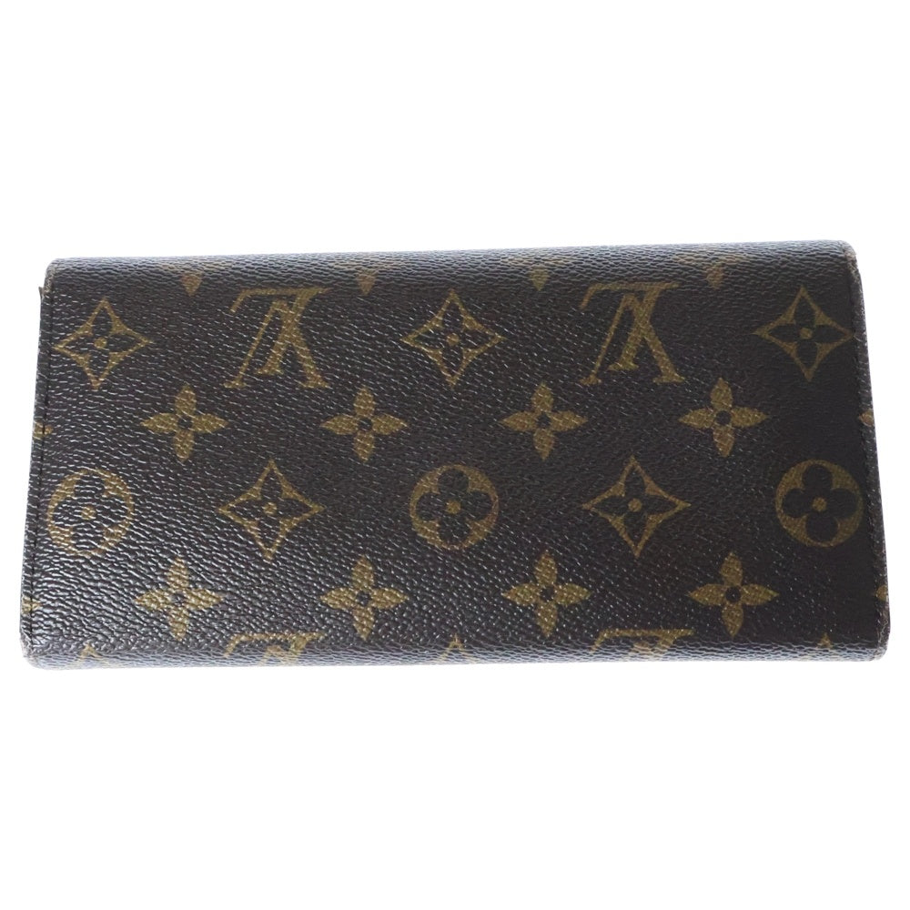 LOUIS VUITTON(ルイヴィトン) モノグラム ポルトフォイユ サラ ラブ ロック ロングウォレット 長財布 ブラウン ゴールド金具 PVC M64117