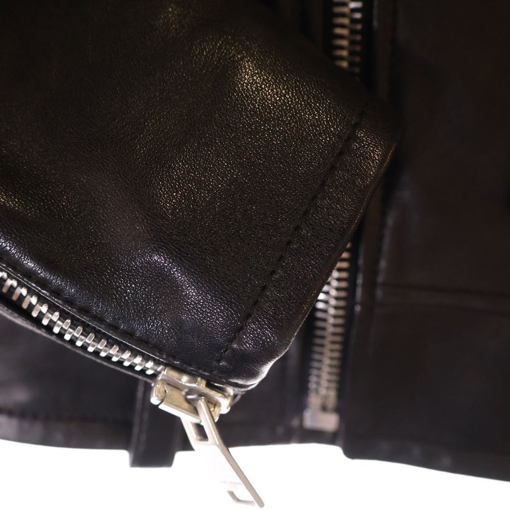 SAINT LAURENT PARIS(サンローランパリ) クラシック モーターサイクル ダブルレザーライダースジャケット レディース 397287 ブラック