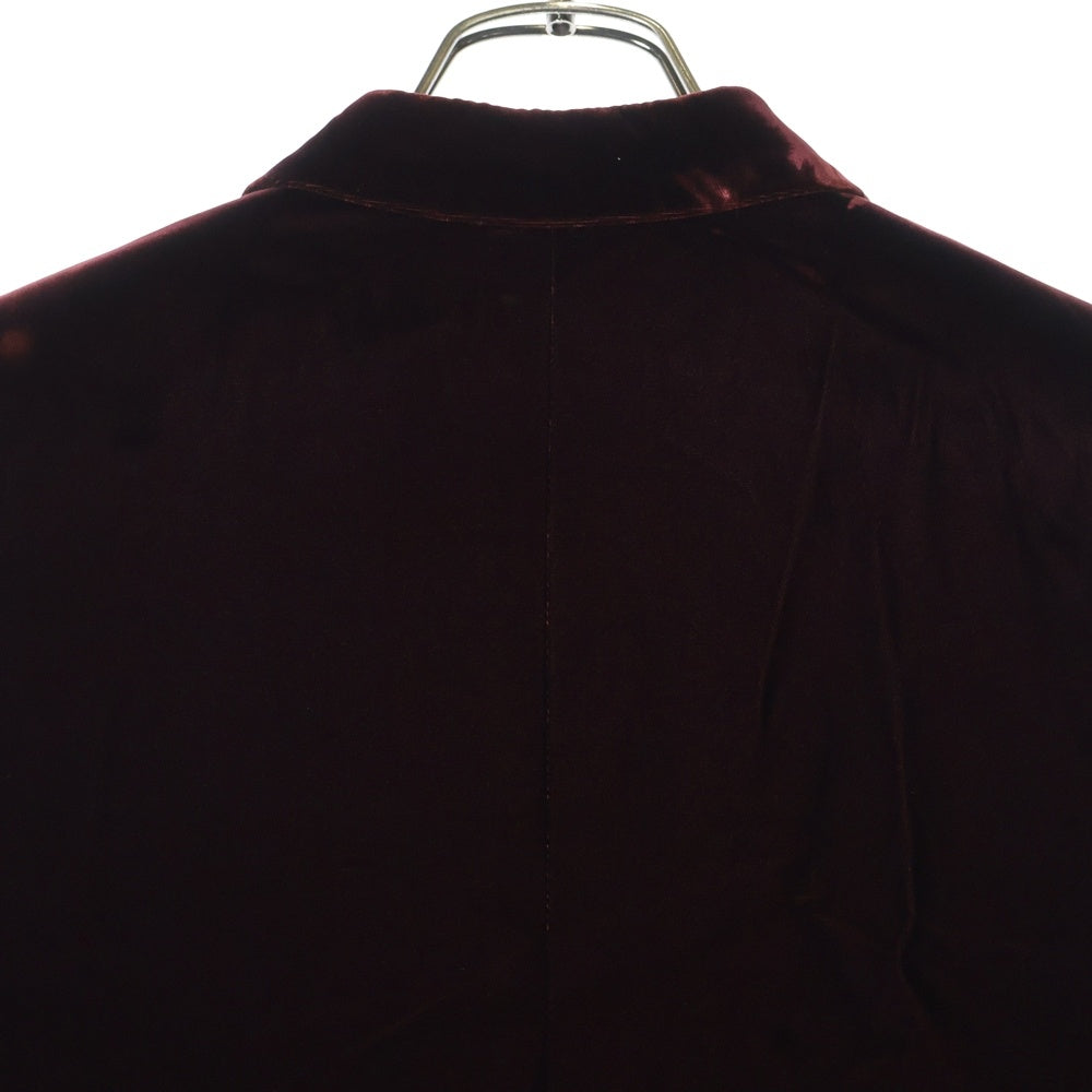 SAINT LAURENT PARIS(サンローランパリ) ベロア テーラードジャケット ボルドー 517740 レディース