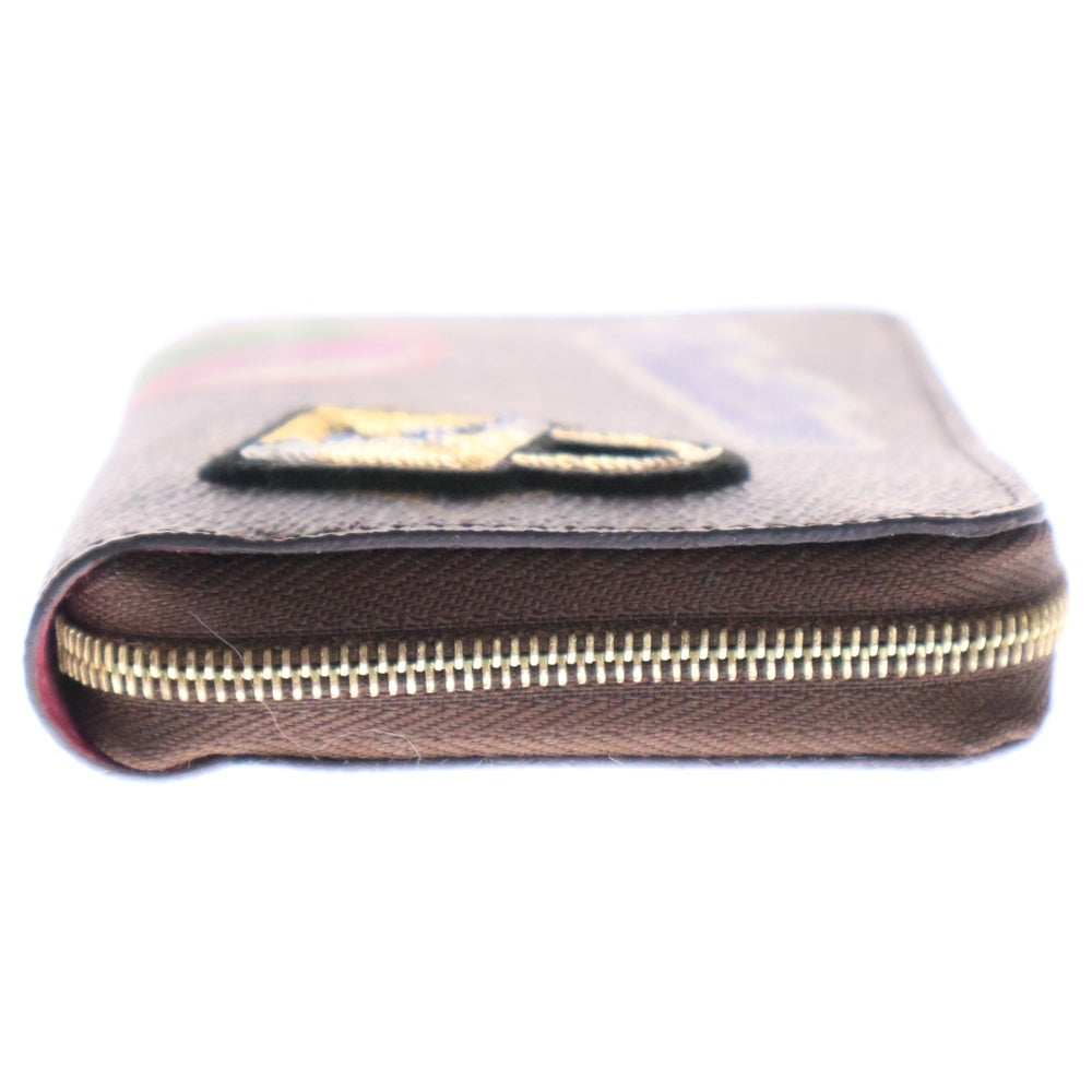 LOUIS VUITTON(ルイヴィトン) モノグラム パッチーズ ジッピーコインパース コインケース 財布 ブラウン ゴールド金具 PVC M63391