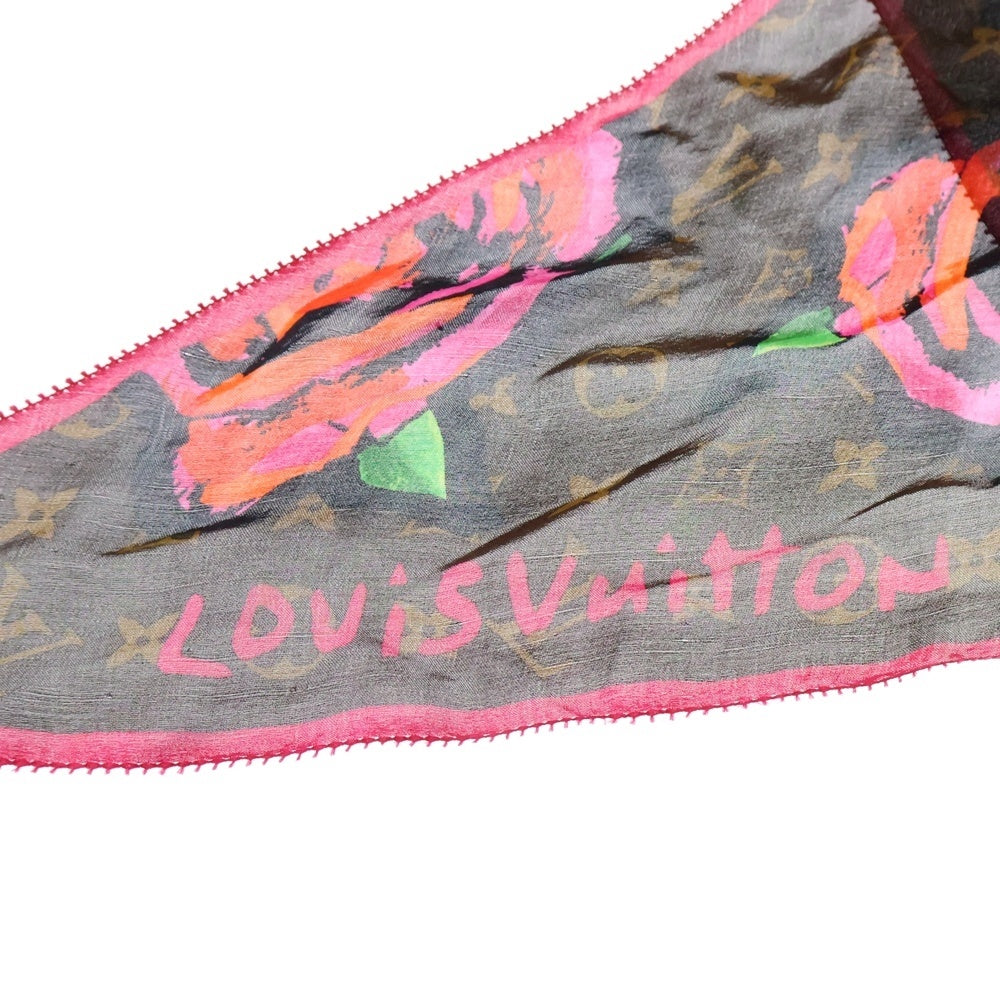 LOUIS VUITTON(ルイヴィトン) スカーフ モノグラムローズ スカーフ ブラウン M72371