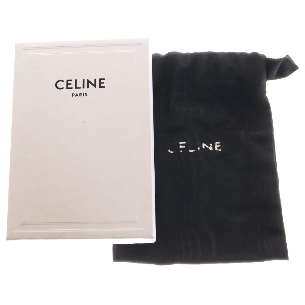 CELINE(セリーヌ) トリオンフ フォールデッド コンパクトウォレット 三つ折り財布 ブラウン ゴールド金具 PVC×レザー
