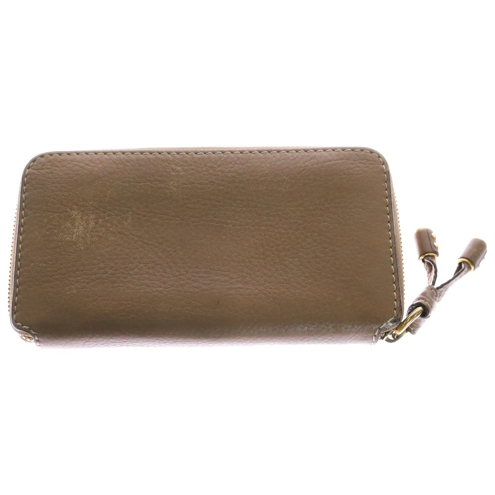 Chloe(クロエ) マーシー レザー ラウンドファスナー ロングウォレット 長財布 ブラウン レディース 3P0571-161