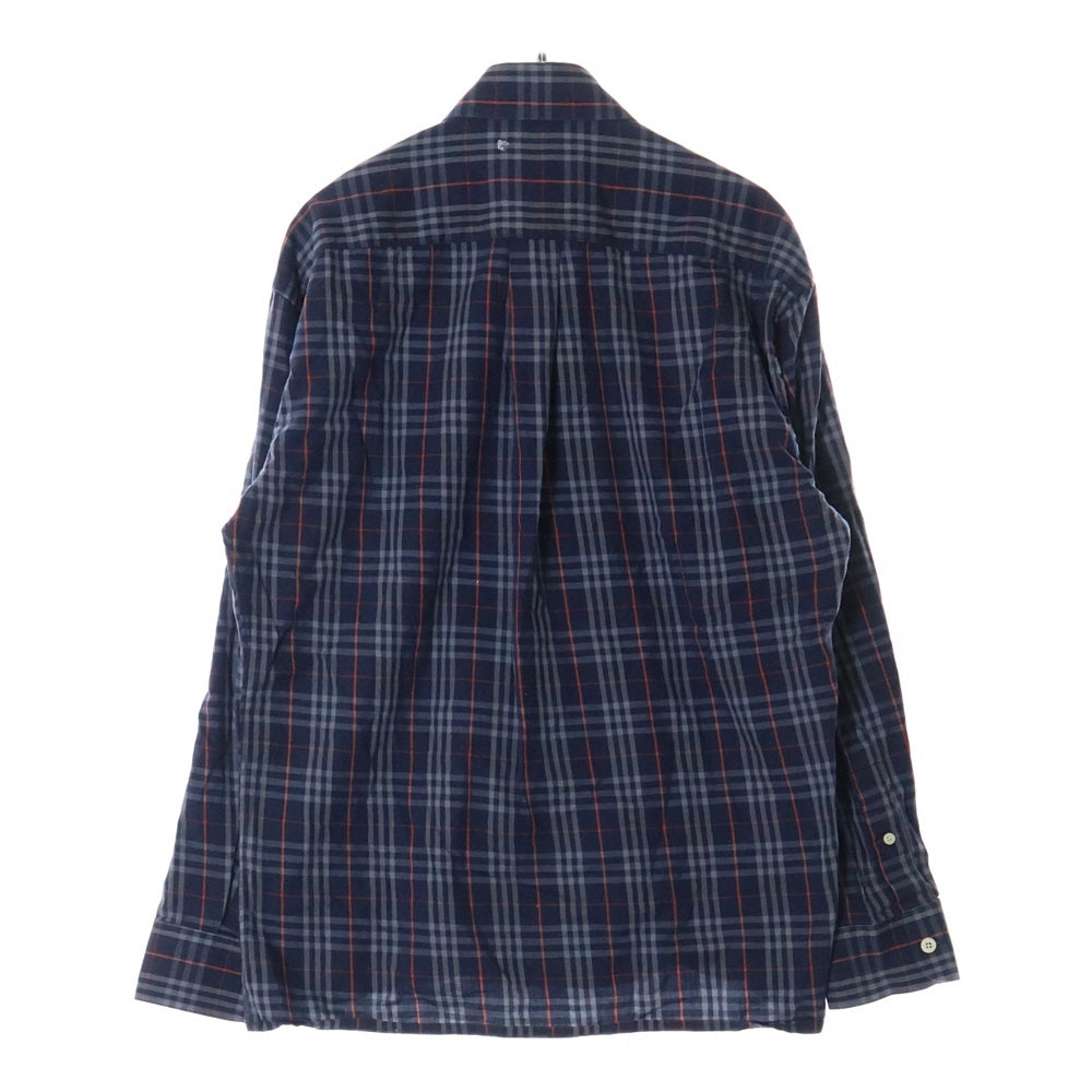 BURBERRYS(バーバリーズ) ボタンダウン 長袖チェックシャツ ネイビー