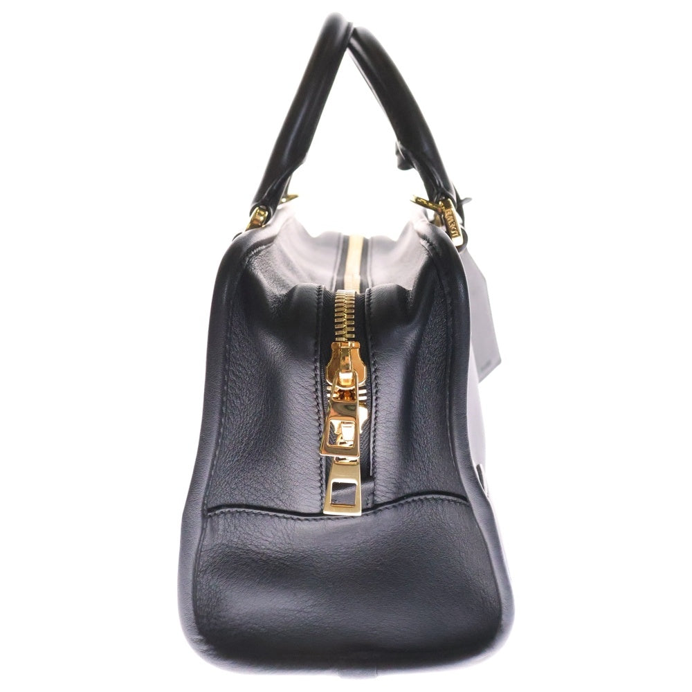 LOEWE(ロエベ) アマソナ28 2way ハンドバッグ ショルダーバッグ ブラック ゴールド金具 レザー