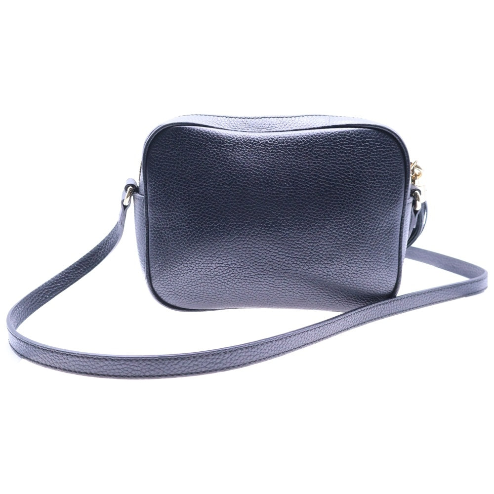 GUCCI(グッチ) ソーホー スモール ディスコフリンジ レザーショルダーバッグ ブラック 308364
