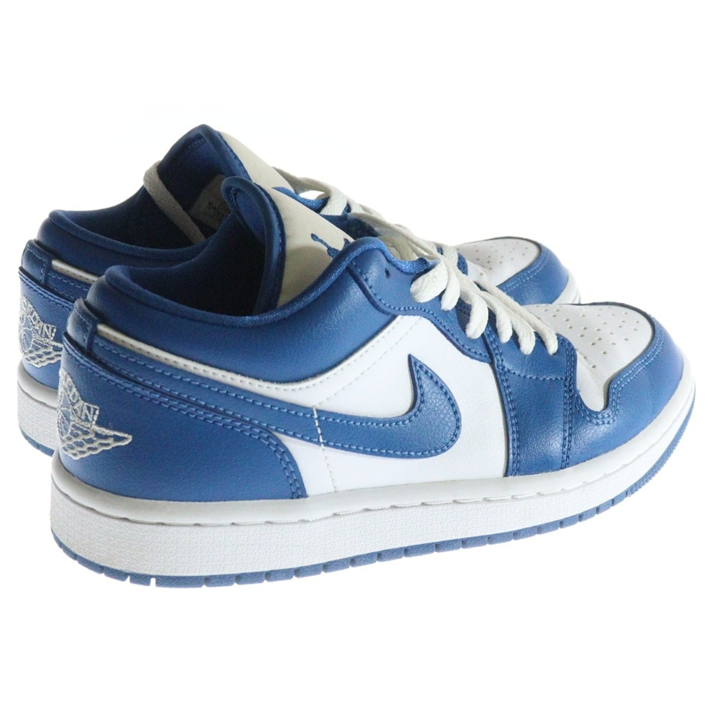 NIKE(ナイキ) WMNS AIR JORDAN 1 RETRO LOW OG Marina Blue エアジョーダン 1 ロー レトロ マリーナブルー ローカットスニーカー ブルー/ホワイト DC0774-114 US6/23cm