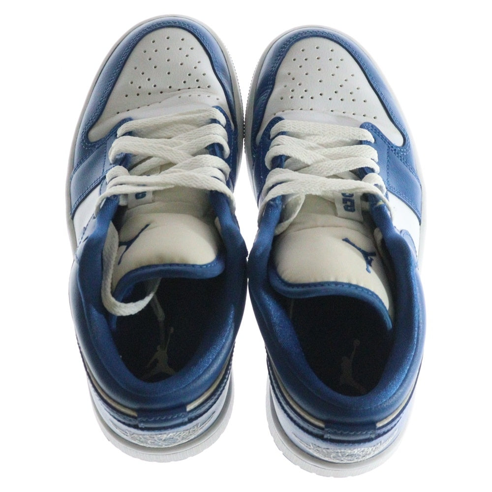 NIKE(ナイキ) WMNS AIR JORDAN 1 RETRO LOW OG Marina Blue エアジョーダン 1 ロー レトロ マリーナブルー ローカットスニーカー ブルー/ホワイト DC0774-114 US6/23cm