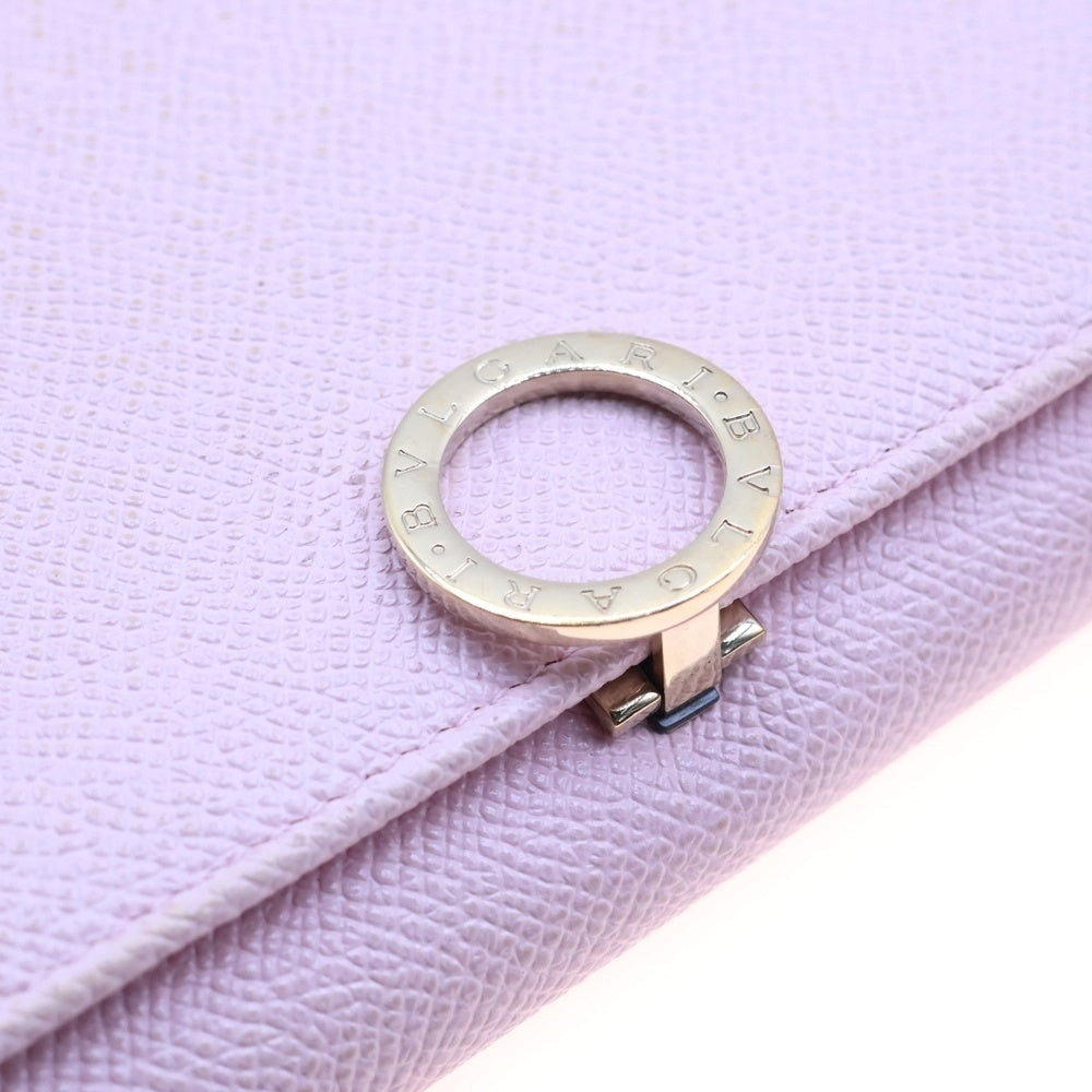 BVLGARI(ブルガリ) 長財布 ロングウォレット カードケース ゴールド金具 ピンク レザー