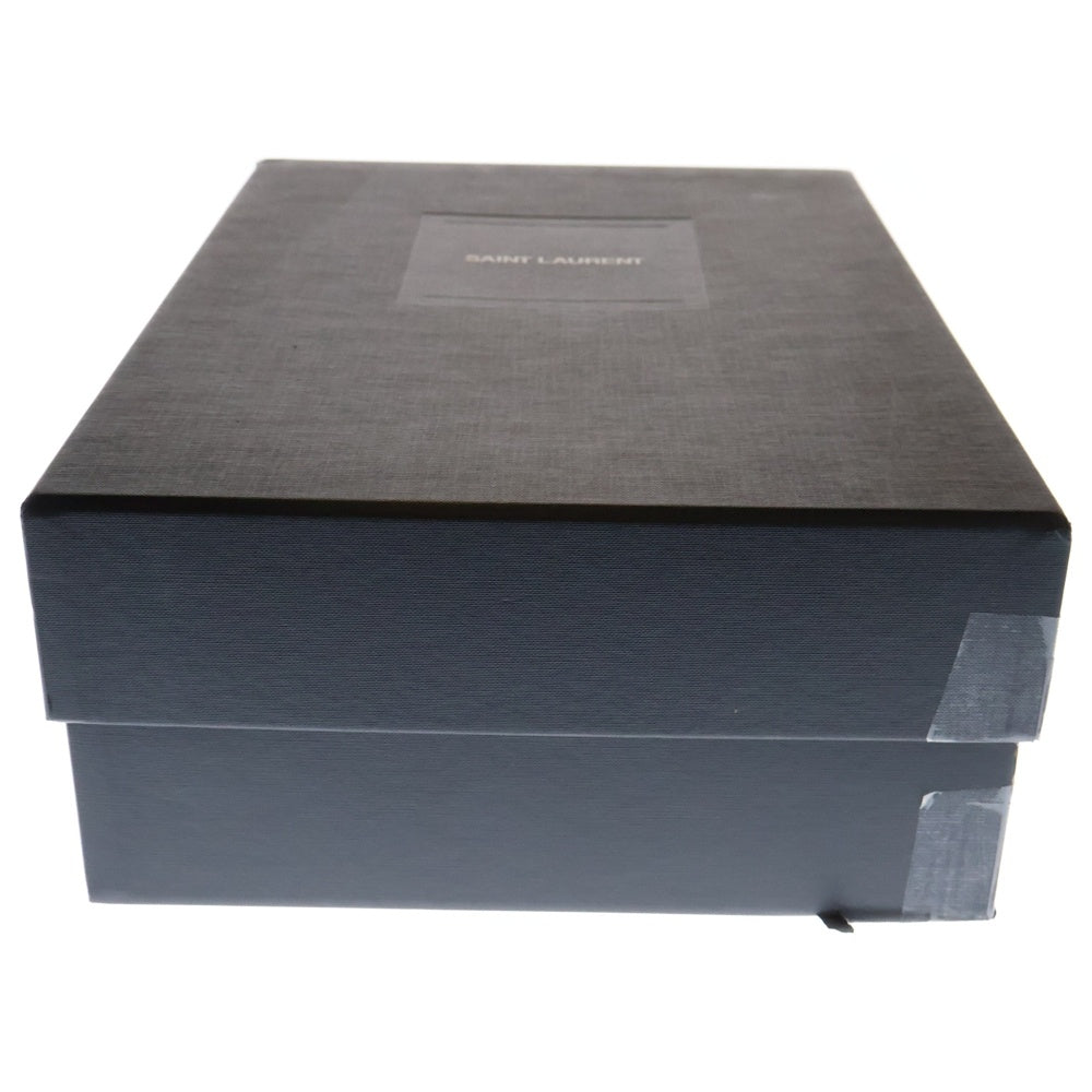 SAINT LAURENT PARIS(サンローランパリ) 17AW ムートンライニング サイドジップ レースアップ レザーハイカットブーツ ブラック 484987