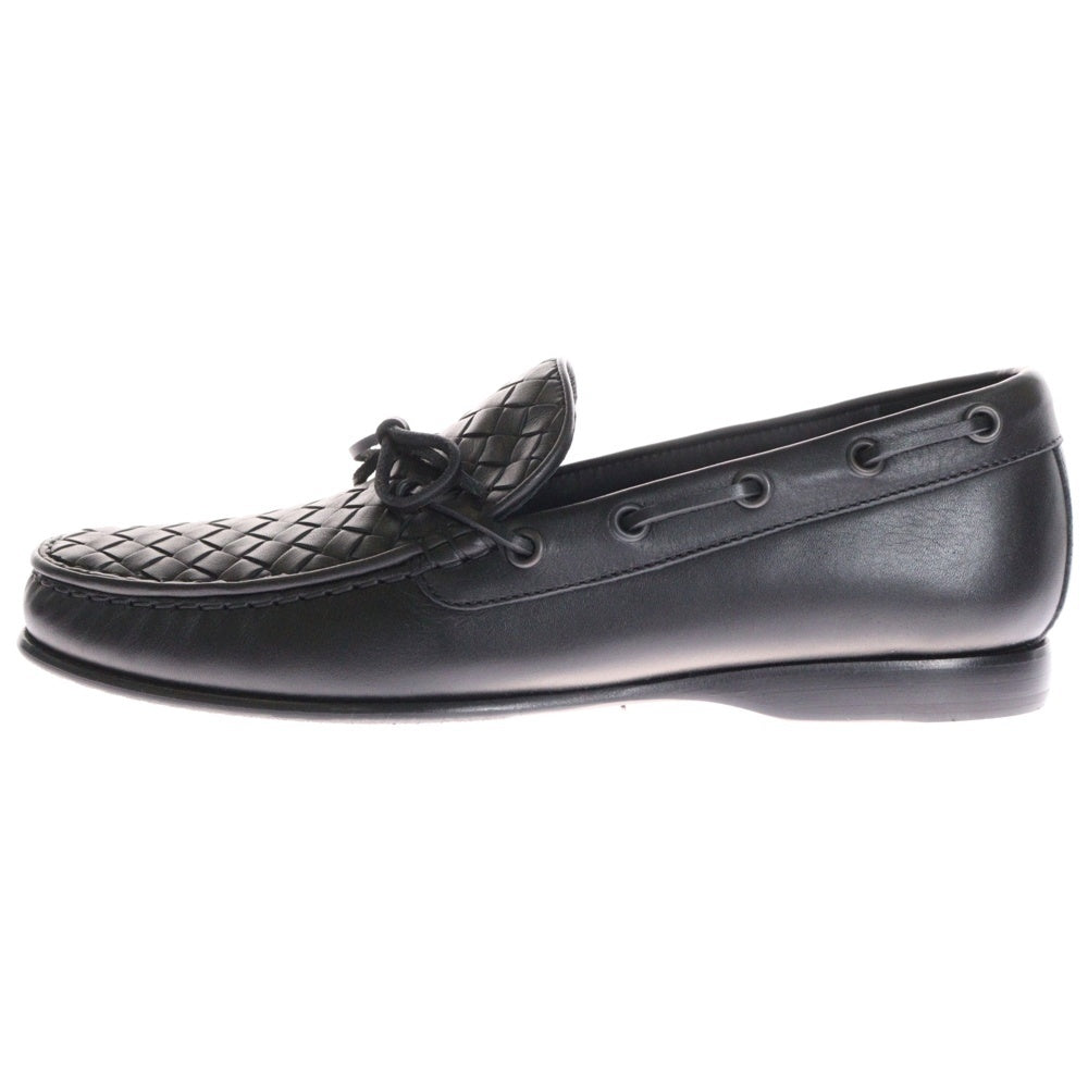 BOTTEGA VENETA(ボッテガヴェネタ) イントレチャート モカシン ローファー ブラック #39