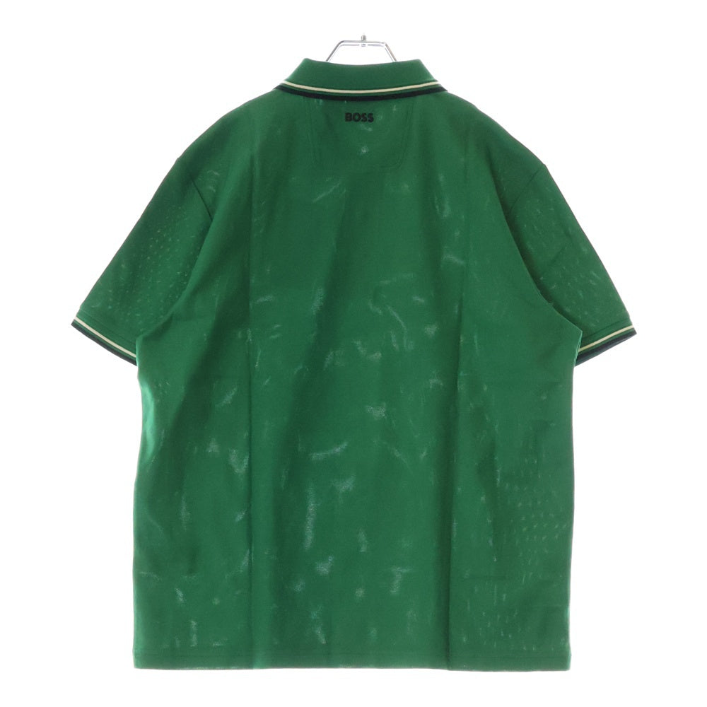 BOSS(ボス) ポロシャツ グリーン コットン 半袖 グリーン #XL