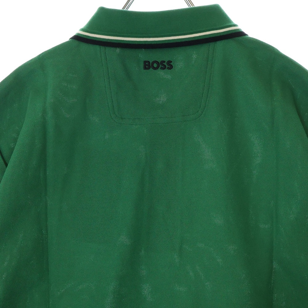 BOSS(ボス) ポロシャツ グリーン コットン 半袖 グリーン #XL