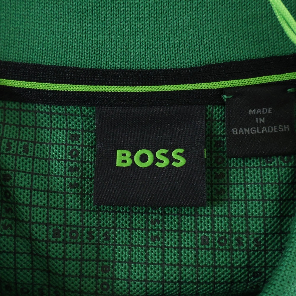 BOSS(ボス) ポロシャツ グリーン コットン 半袖 グリーン #XL