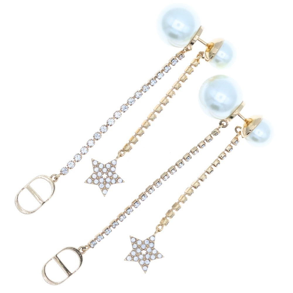 DIOR トライバル フェイクパール スター 星 CDロゴ ピアス DIOR トライバル フェイクパール スター 星 CDロゴ ピアス 楽天