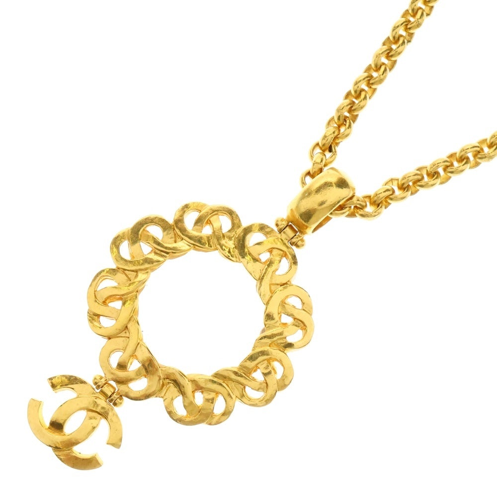 CHANEL(シャネル) ココマーク ルーペ チェーンネックレス ペンダント ゴールド レディース