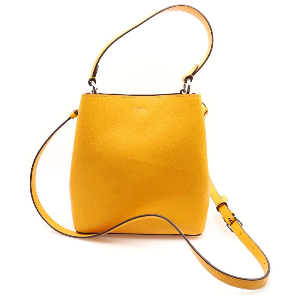 COACH(コーチ) Small Town Bucket Bag スモール タウン バケット 2WAY レザー ハンド ショルダーバッグ イエロー レディース CA177