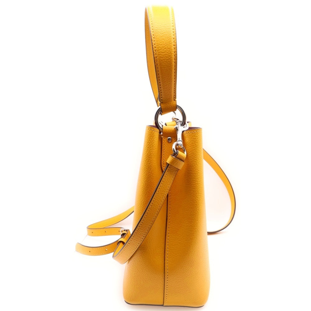 COACH(コーチ) Small Town Bucket Bag スモール タウン バケット 2WAY レザー ハンド ショルダーバッグ イエロー レディース CA177
