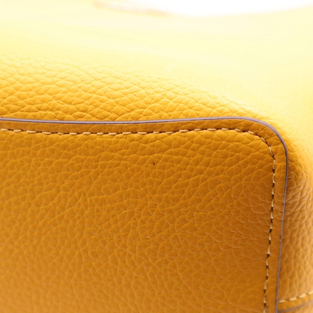 COACH(コーチ) Small Town Bucket Bag スモール タウン バケット 2WAY レザー ハンド ショルダーバッグ イエロー レディース CA177