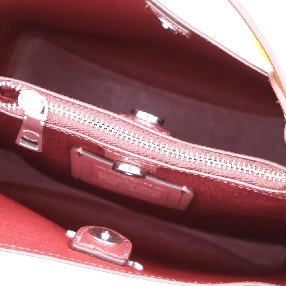COACH(コーチ) Small Town Bucket Bag スモール タウン バケット 2WAY レザー ハンド ショルダーバッグ イエロー レディース CA177