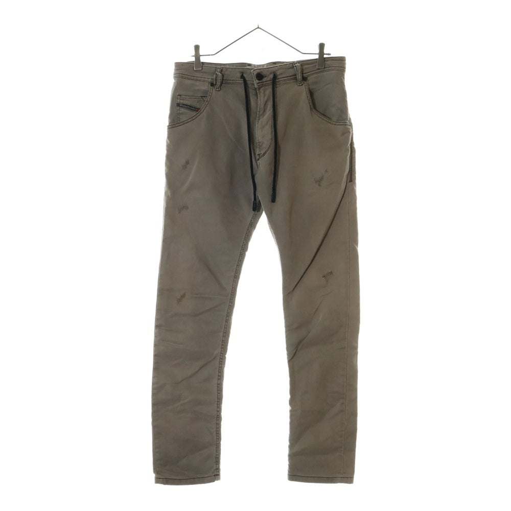DIESEL(ディーゼル) KROOLEY CB-NE ダメージ加工ジョグジーンズ グレー デニムパンツ