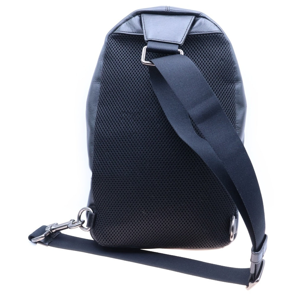 COACH(コーチ) シグネチャー ロゴ ショルダーバッグ ウエストバッグ ボディバッグ ブラック シルバー金具 F37821