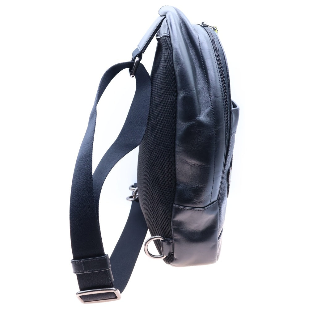 COACH(コーチ) シグネチャー ロゴ ショルダーバッグ ウエストバッグ ボディバッグ ブラック シルバー金具 F37821