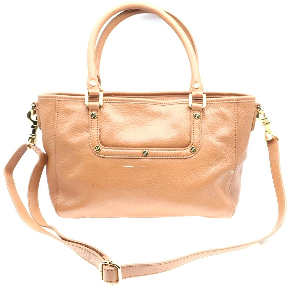 TORY BURCH(トリー バーチ) 2WAYショルダーバッグ ハンドバッグ ブラウン ゴールド金具 レザー