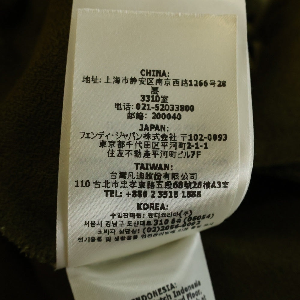 FENDI(フェンディ) レーヨン ノースリーブロングワンピース オリーブ レディース FDD167 ASZF