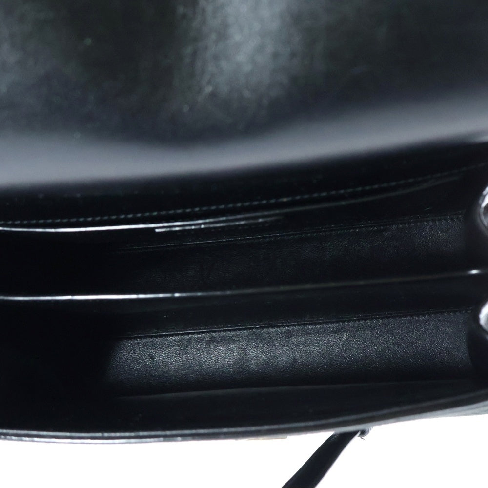 SAINT LAURENT PARIS(サンローランパリ) YSLロゴ カサンドラ 2WAY スエード切替 レザーハンドバッグ ショルダーバッグ ブラック レディース 623931