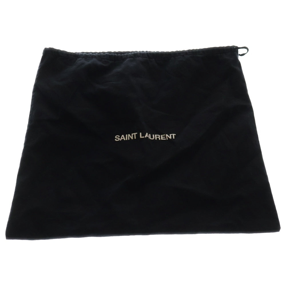 SAINT LAURENT PARIS(サンローランパリ) YSLロゴ カサンドラ 2WAY スエード切替 レザーハンドバッグ ショルダーバッグ ブラック レディース 623931