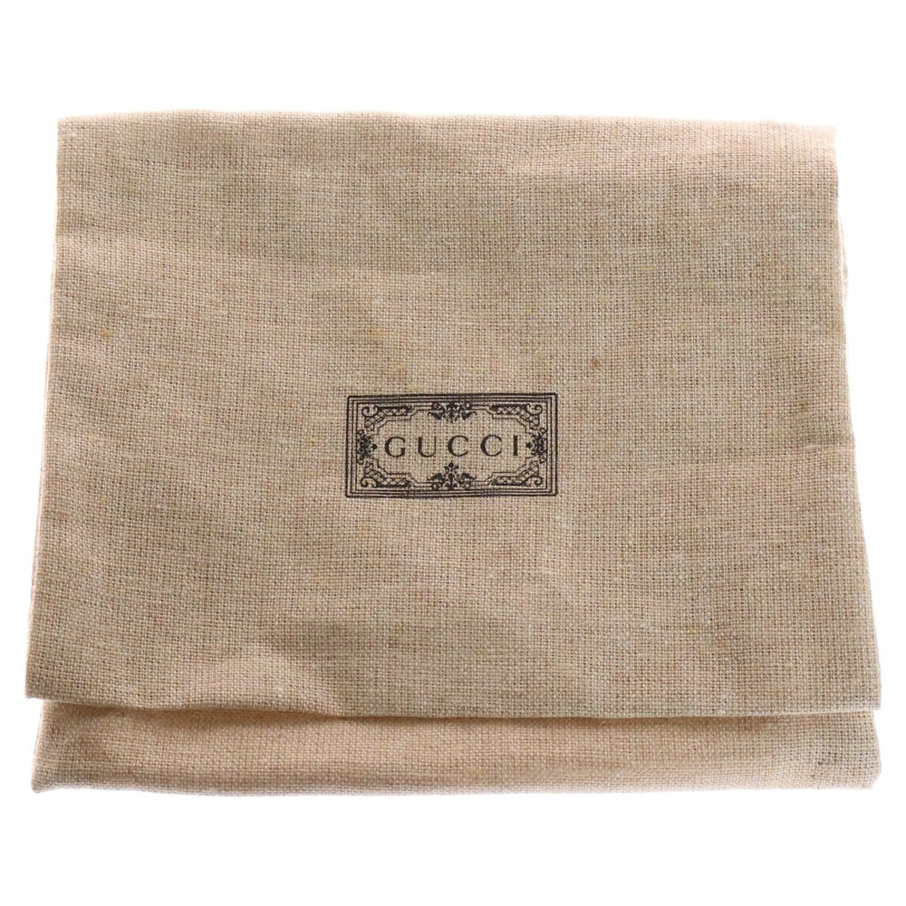 GUCCI(グッチ) GGスプリーム チェリー コンパクトウォレット ベージュ×レッド PVC 二つ折り財布 476050