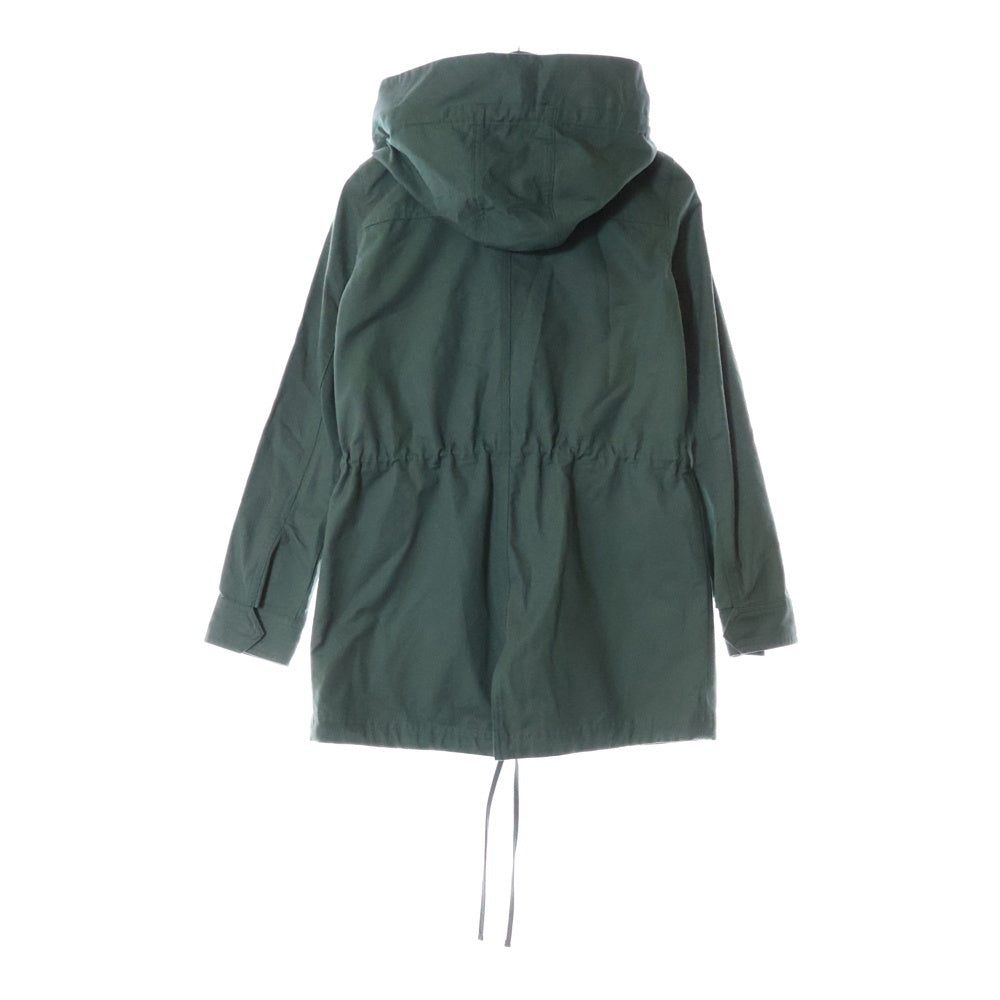 Armani Exchange(アルマーニ エクスチェンジ) フード付 ロゴ刻印 コットンジャケット ブルゾン グリーン レディース 6YYK02 YN21Z