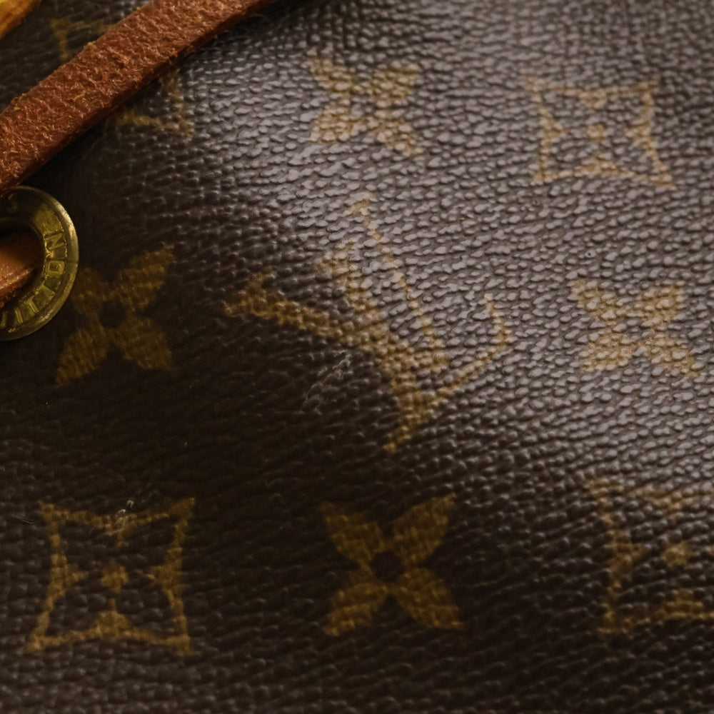 LOUIS VUITTON(ルイヴィトン) モノグラム モンスリGM リュックサック バックパック ブラウン レザー×PVC ゴールド金具 M51135