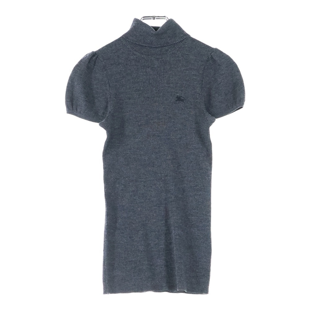 BURBERRY BLUE LABEL(バーバリーブルーレーベル) タートルネックニット半袖Tシャツ グレー