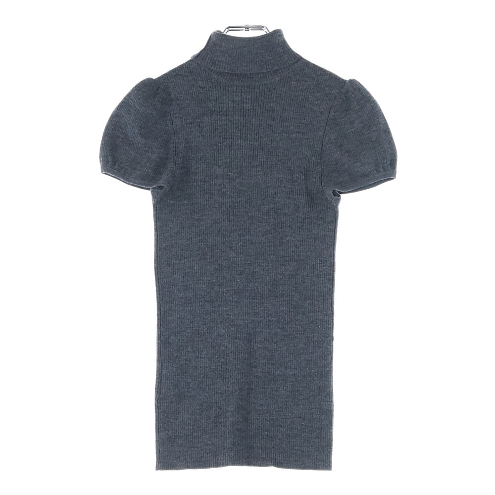 BURBERRY BLUE LABEL(バーバリーブルーレーベル) タートルネックニット半袖Tシャツ グレー