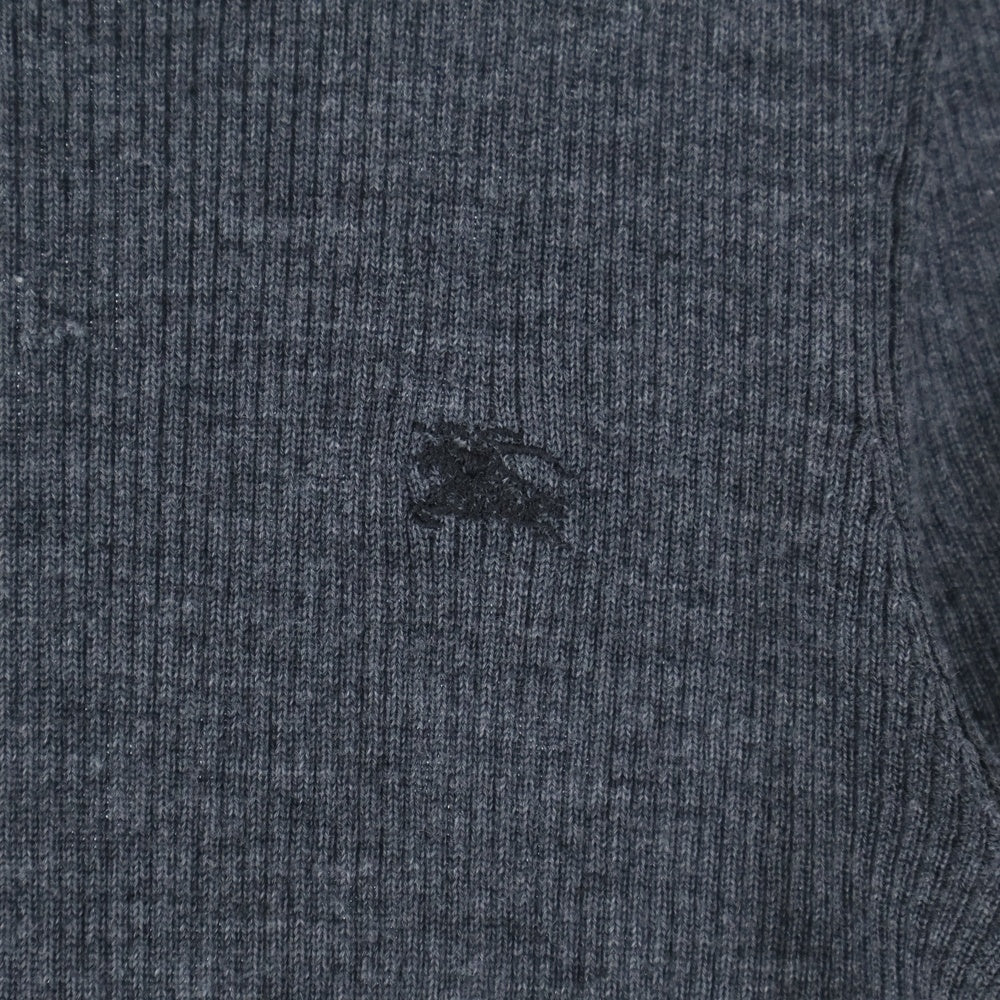BURBERRY BLUE LABEL(バーバリーブルーレーベル) タートルネックニット半袖Tシャツ グレー