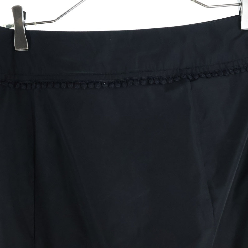 Weekend Max Mara(ウィークエンド マックスマーラ) レース切り替え ミディアム フレア スカート ブラック/ベージュ レディース