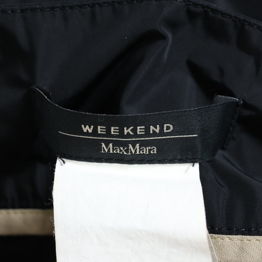 Weekend Max Mara(ウィークエンド マックスマーラ) レース切り替え ミディアム フレア スカート ブラック/ベージュ レディース