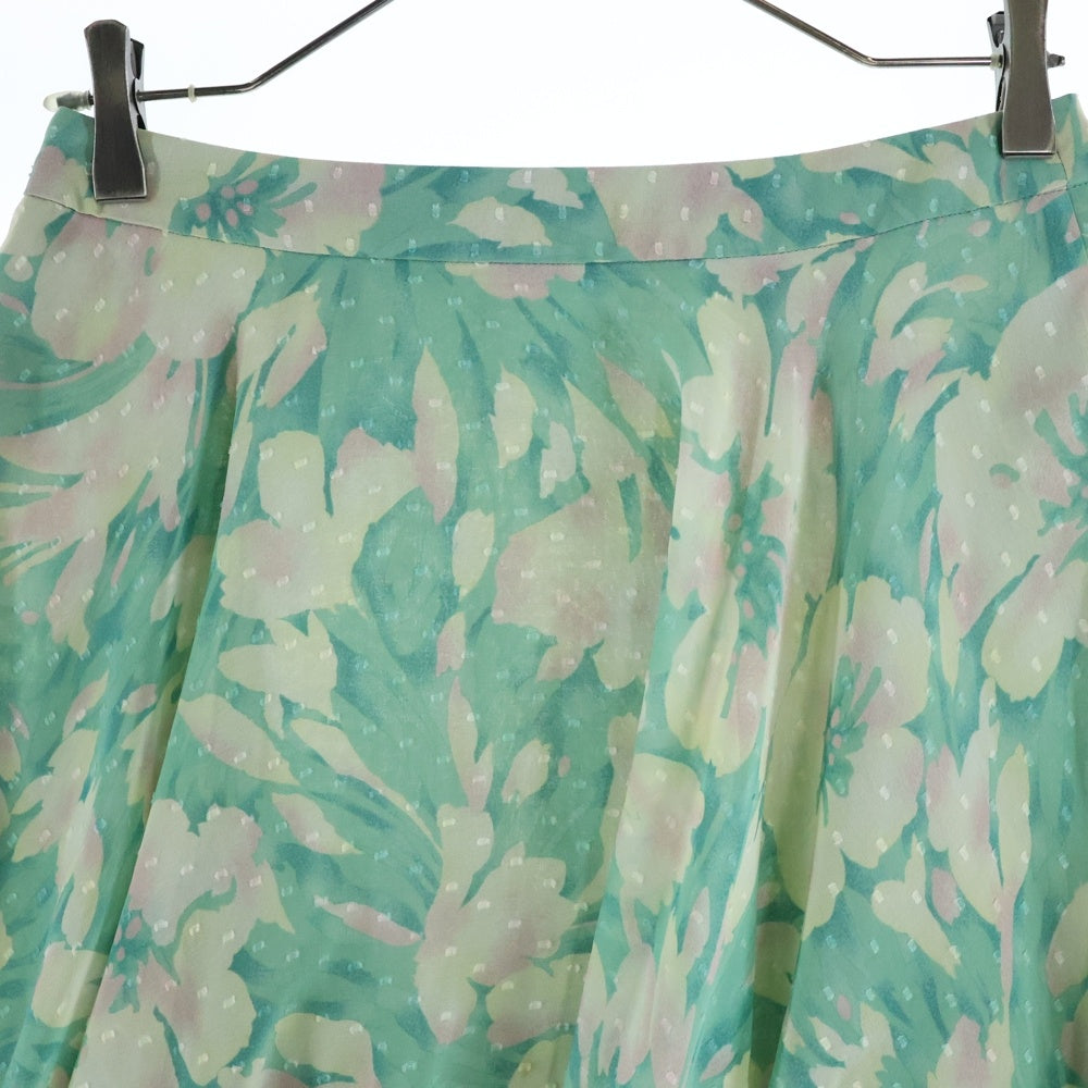 TOCCA(トッカ) TOCCA トッカ フラワー総柄プリントシアーフリル ティアード ミニスカート グリーン レディース