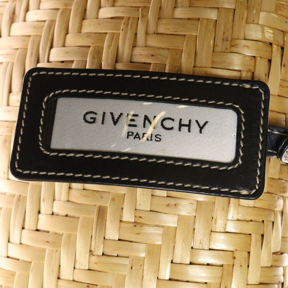 GIVENCHY(ジバンシィ) かごバッグ ショルダーバッグ ミニボストンバッグ ベージュ ラフィア