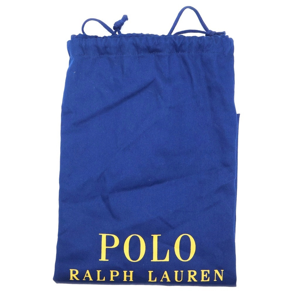 LAUREN RALPH LAUREN(ローレンラルフローレン) 2WAYショルダーバッグ ハンドバッグ トートバッグ シルバー金具 オレンジ レザー