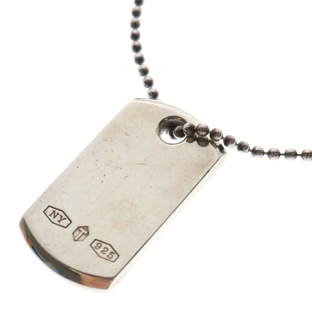 TIFFANY & Co.(ティファニー) メイカーズ IDタグネックレス ペンダント シルバー ボールチェーン SV925 22.6g