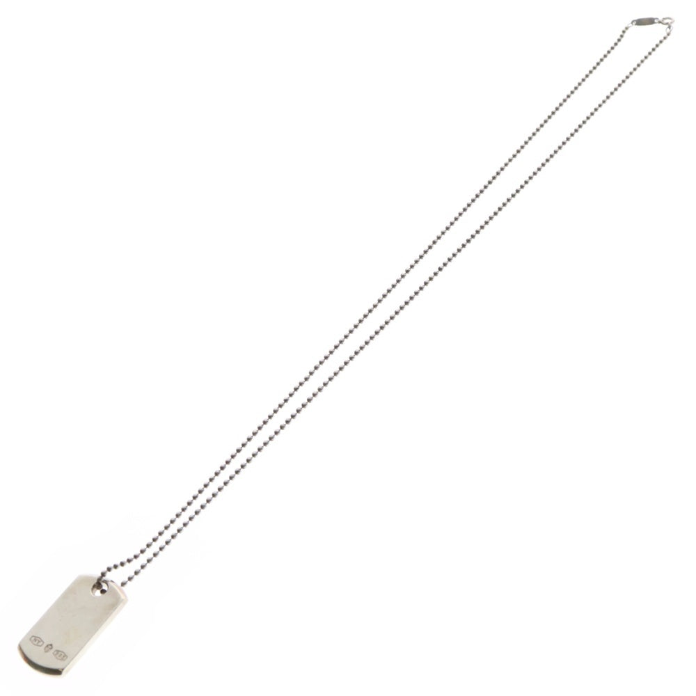 TIFFANY & Co.(ティファニー) メイカーズ IDタグネックレス ペンダント シルバー ボールチェーン SV925 22.6g