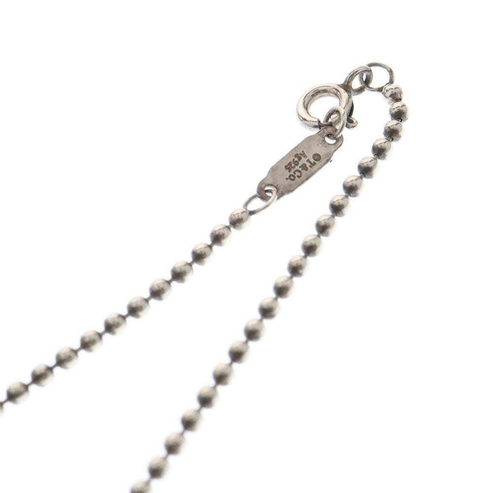 TIFFANY & Co.(ティファニー) メイカーズ IDタグネックレス ペンダント シルバー ボールチェーン SV925 22.6g