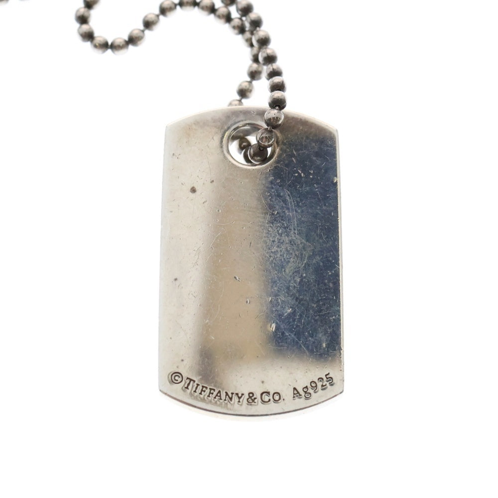TIFFANY & Co.(ティファニー) メイカーズ IDタグネックレス ペンダント シルバー ボールチェーン SV925 22.6g