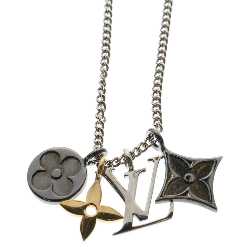 LOUIS VUITTON(ルイヴィトン) インスティンクト ネックレス ペンダント シルバー×ゴールド M00521